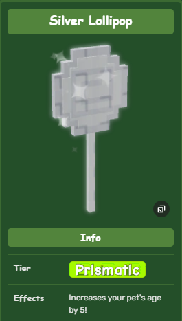 silver lollipop grow a garden